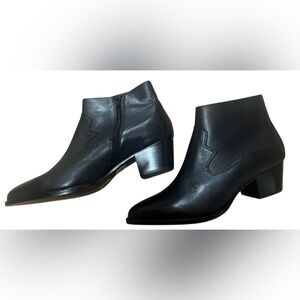 🆕 Aldo Black Chunky Heel Ankle Boots